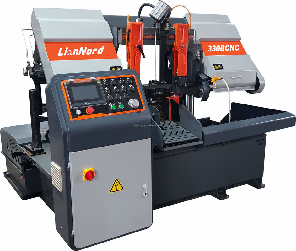 Автоматическая CNC металлорежущая лента пила для стальных стержней и труб на мощном моторе